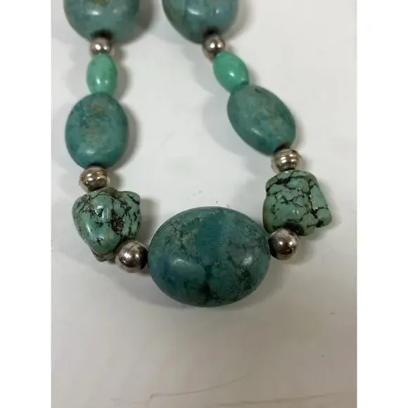 Turquoise Chunky Beaded Necklace